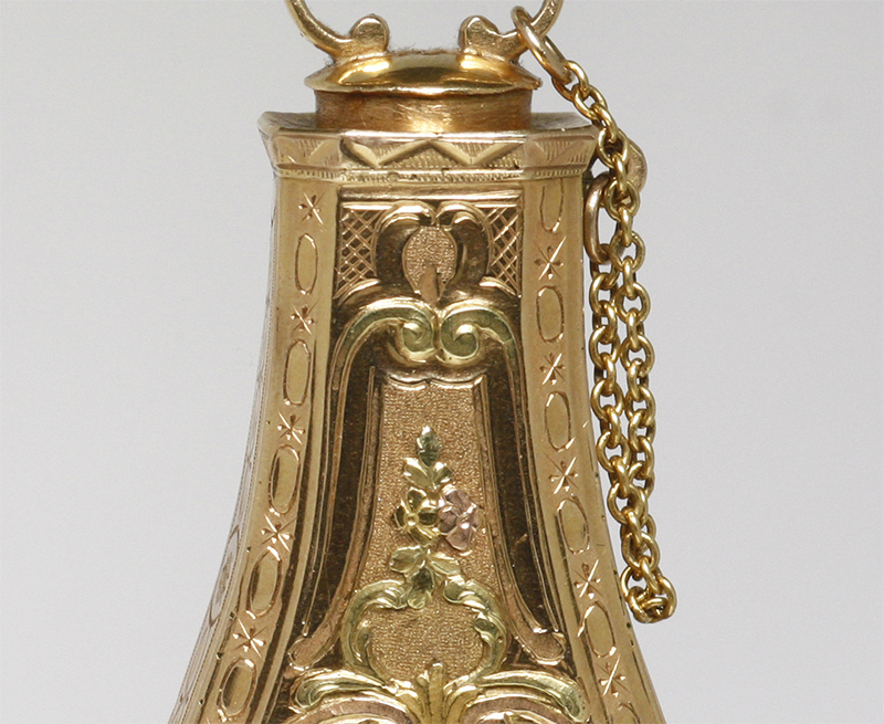 【セール中】1940年ヴィンテージゴールドリーフパフュームボトル VN0010 セール中】1940年ヴィンテージゴールドリーフパフュームボトル